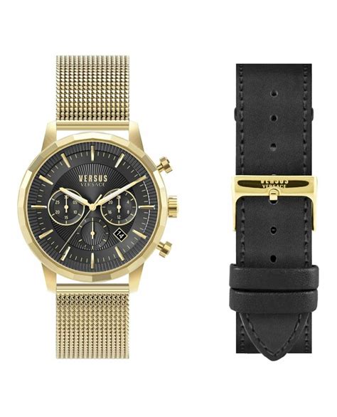 eugene set versace|Versus Versace Men's Eugene Boxset 46MM Mesh Bracelet Watch.